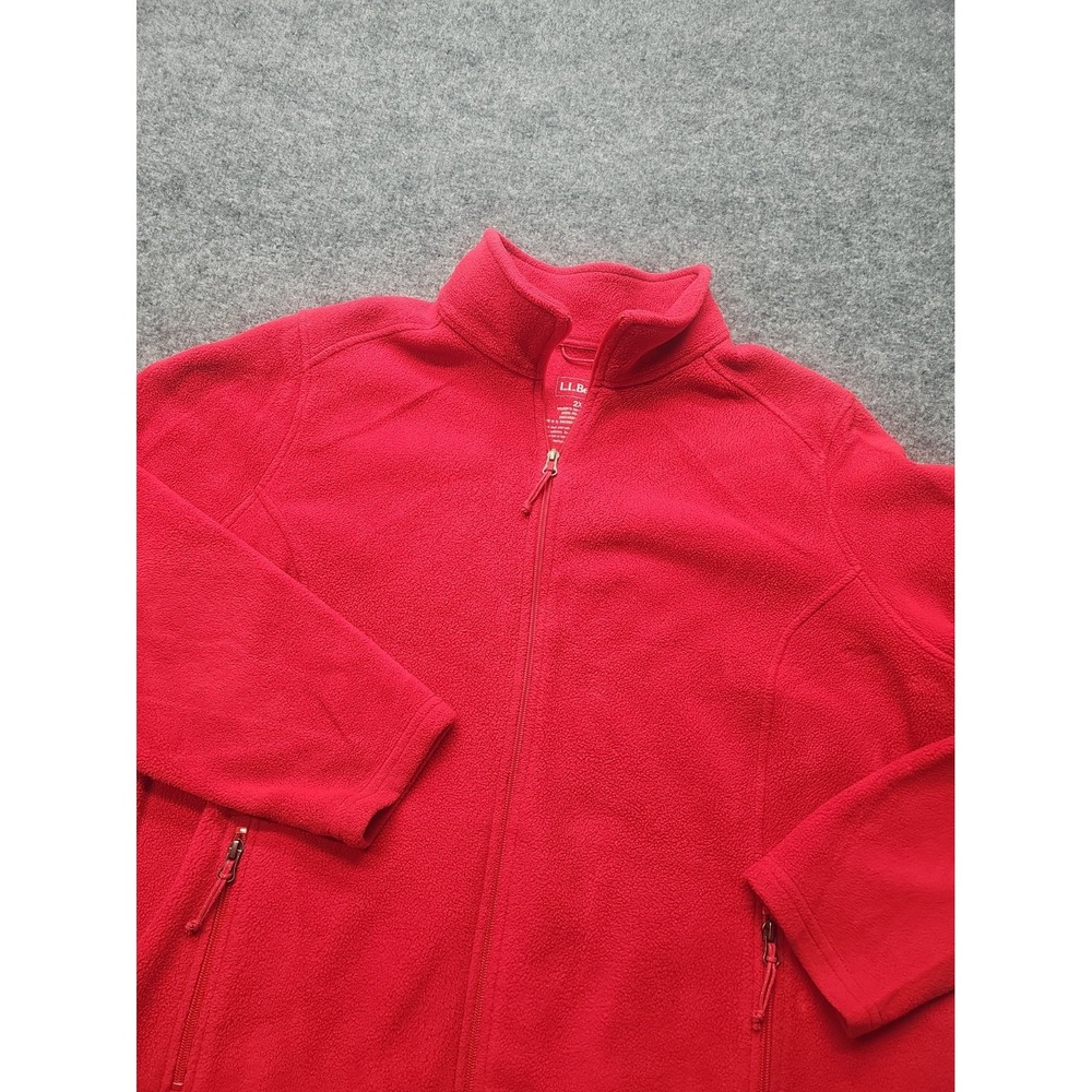 L.L. Bean "Womens Size 2X" Full Zip Polar Tec Fleece Jacket Warm Outdoor Casual